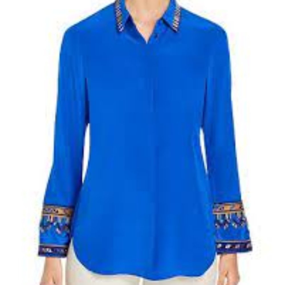 Kobi Halperin - Monica Embroidered Sleeve Blouse